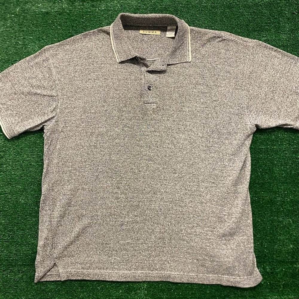 Static Salt & Pepper Vintage 90s Polo Shirt
